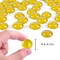 1LB Yellow Flat Glass Marbles, Glass Beads Floral Pebbles Decorative Rocks Gold Gemstones Vase Fillers for Centerpieces Table Scatter Aquarium Fall Home Decor